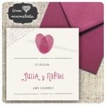 Invitación Boda Huellas