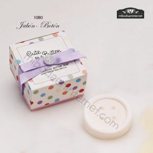 1080 Jabón Botón en caja regalo