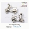 Charm Moto Vespa 3D plateada