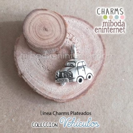 Charm Coche clásico Oldmobile plateado