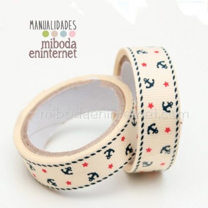 Washi tape ANCLA tela adhesiva