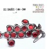 40ud Encuadernador cabeza rhinestone rojo