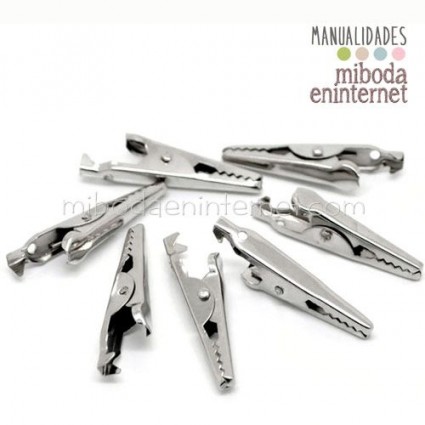 10ud Pinza alargada dentada cocodrilo