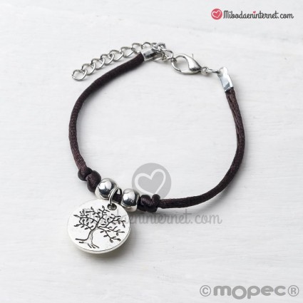 Pulsera con medalla Árbol de la vida