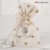 Bolsa algodón estrellas con chupete y 5 peladillas choc.