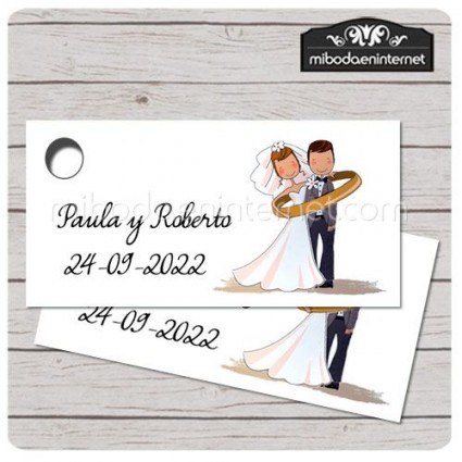 Pegatinas personalizadas boda novio novio