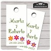 Etiqueta Detalle Boda T645V Flores Colores