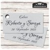 Etiqueta Detalle Boda Plata T775H