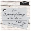 Etiqueta Detalle Boda Plata T775H