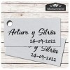 Etiqueta Detalle Boda Plata T773H