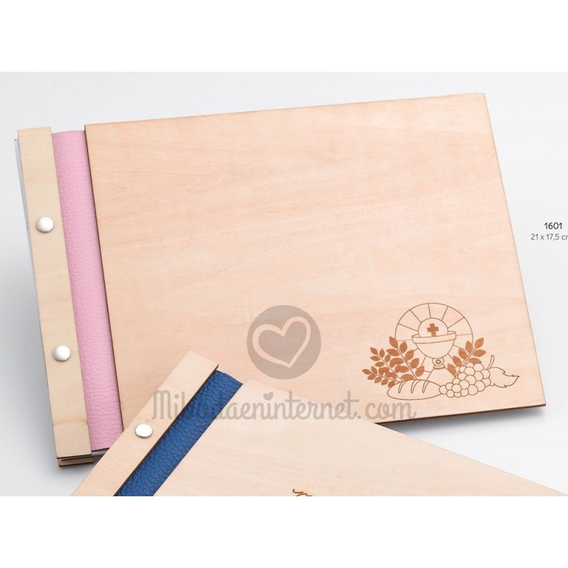 ▷ Libro De Firmas Comunión Personalizado De Madera - Modelo