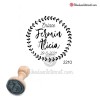 Sello Circular 3.7 cms PERSONALIZADO