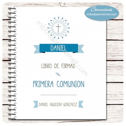 Libro Firmas Primera Comunión Banderola