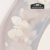 Cinta Organza Fantasía Mariposas 4 cms blanco