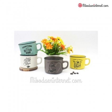 Tazas Vintage "Coffee" Surtidas