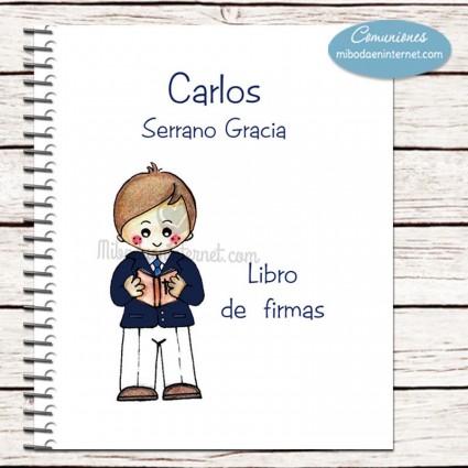 Libro Comunión Niño temática Fútbol:: Libro de Firmas y huellas Primera  Comunión, Libro de recuerdos Comunión Personalizado con Dedicatorias de   o