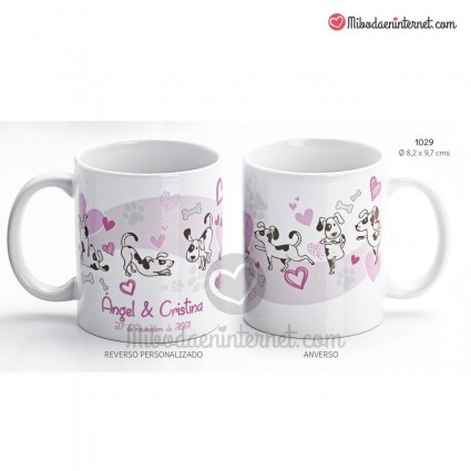 Taza Boda Perros Yoga