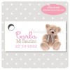 BA177TH Etiqueta Detalle Bautizo Osita Peluche