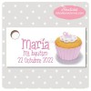 BA146T Etiqueta Detalle Bautizo cupcake rosa