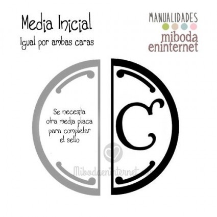 C - Media inicial para sello vacío de lacre