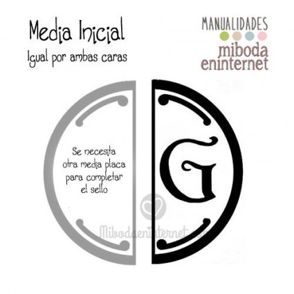 G - Media inicial para sello vacío de lacre