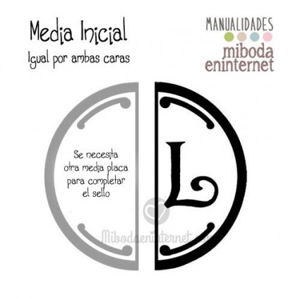 L - Media inicial para sello vacío de lacre