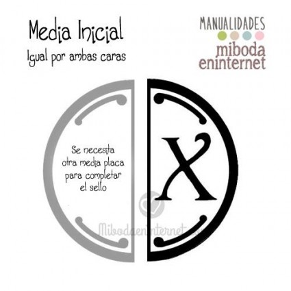 X- Media inicial para sello vacío de lacre