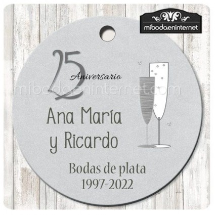 Set 14 Broches Imperdibles, 25 mm plata