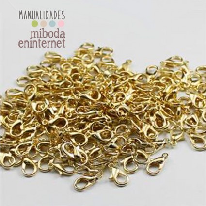 5 ud dorado 10x5 mm Cierre mosquetón lágrima