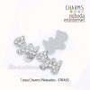 Charm Strass plateado perro 19x14mm