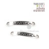 Conector colgante metal rectangulo LOVE