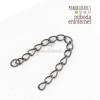 5 ud extensión cadena o pulsera metal hematite 50mm