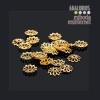 10 ud casquillos para bolas oro brillante 8mm 