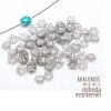 10 ud casquillos para bolas plata filigrana 10mm 