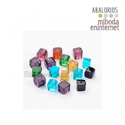 5 ud cubos 4x4 cristal surtidos