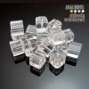 10 ud cubos 6x6 transparentes 