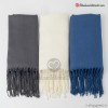 Pashmina gris, azul y marfil 