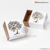 Pack 25 Caja papel cuadrada árbol de la vida