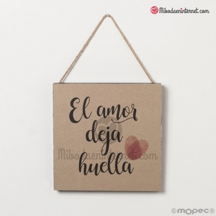 Cuadro El amor deja huella para colgar