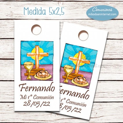 Etiqueta detalle Primera Comunión 