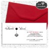 Invitación Boda Sueños Americana sobre rojo