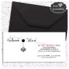 Invitación Boda Sueños Americana sobre negro