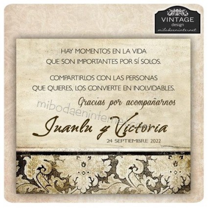 Tarjeta Boda Regencia - Mibodaeninternet