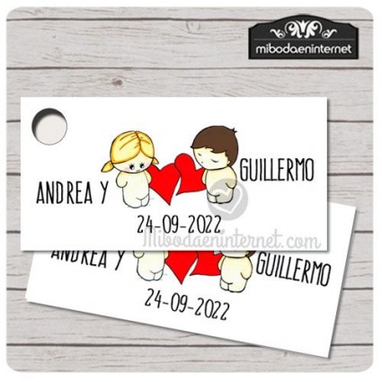 Etiqueta Detalle Boda Aires Amor