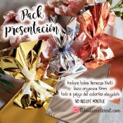 Pack Bolsa Venecia 10x15 + lazo organza a juego