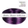 Alambre Aluminio 2mm violeta