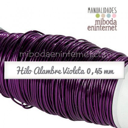 Hilo Alambre 0,45 mm violeta