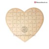 Puzzle Corazón Madera para firmas