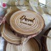 Posavasos Madera Rodaja personalizado con Láser