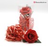 Flor de jabón Rosa con tiras de jabón
